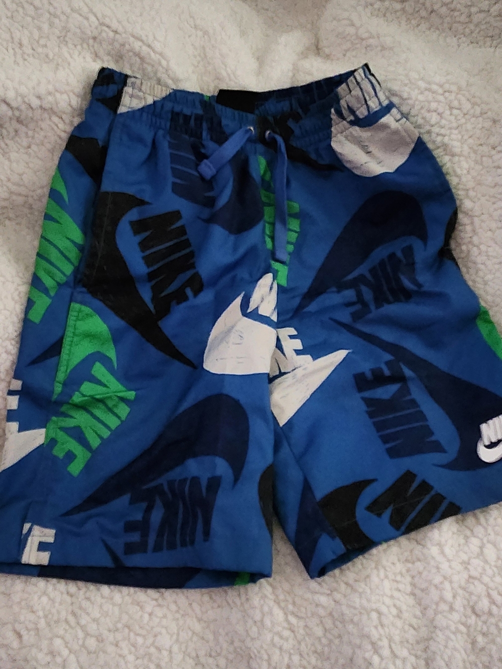 Nike Blue Graphic Logo Swim/Active Shorts Soze Medium